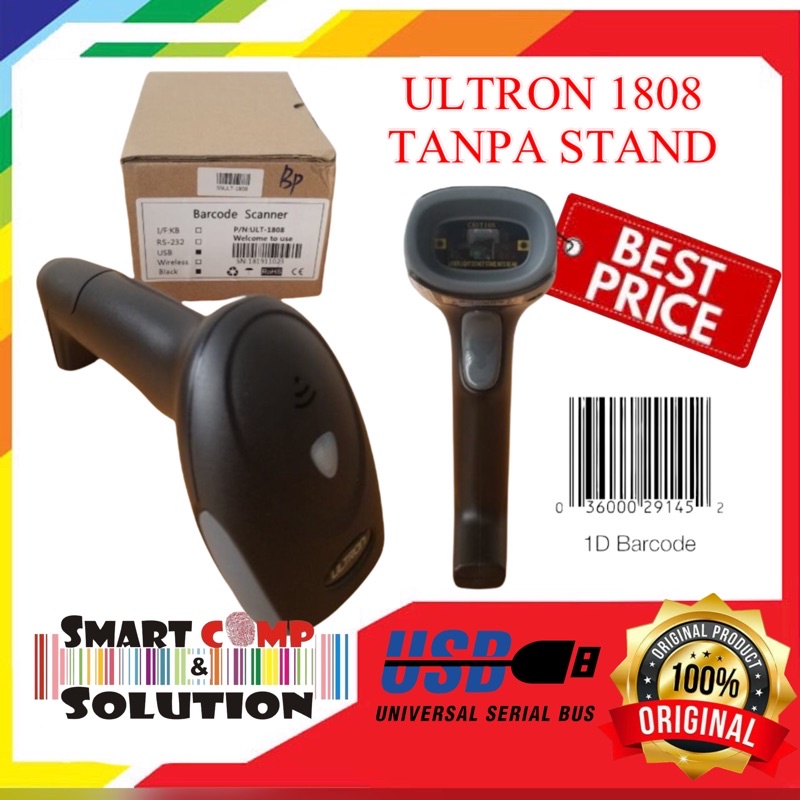 Scanner 1D Dimensi Murah Ultron ULT 1808 Non Stand