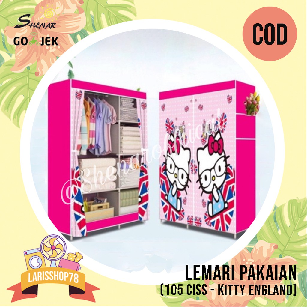 NEW!!! LEMARI PAKAIAN/LEMARI BAJU/LEMARI KARTUN/KARAKTER/LEMARI