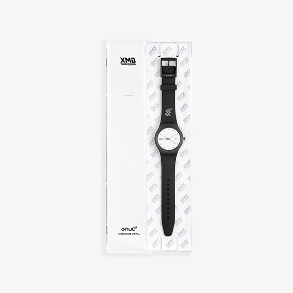Juno x Geoff Max Official - Midnight Black White | Jam Tangan | Watch Unisex-1
