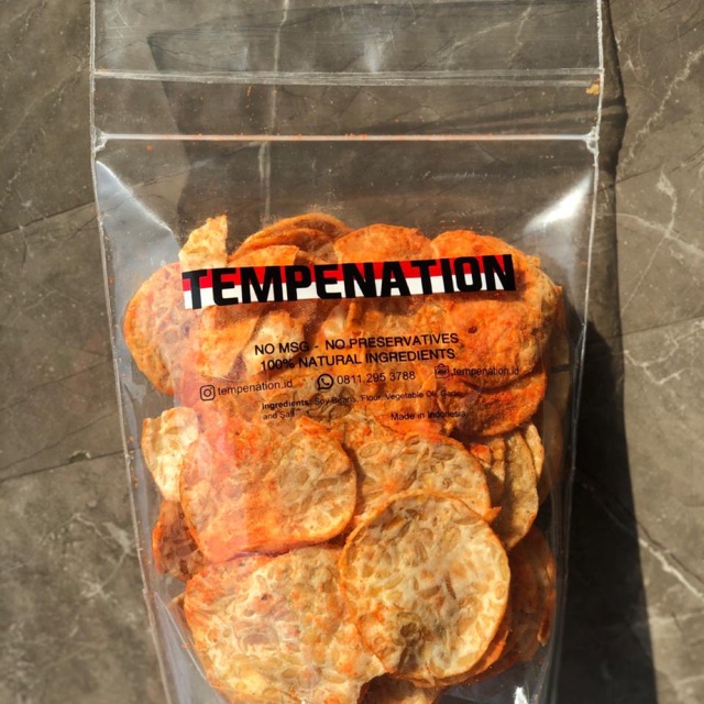 

Keripik tempe Tempenation Balado 250 gr