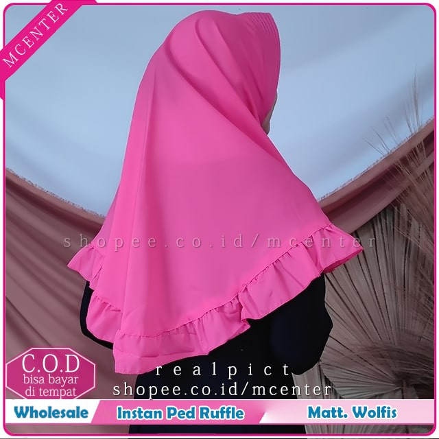 PROMO!!! Jilbab Instan Siria Series 1Slup Crepe High Quality Antem Tammia Rempel Depan Praktis Kerja