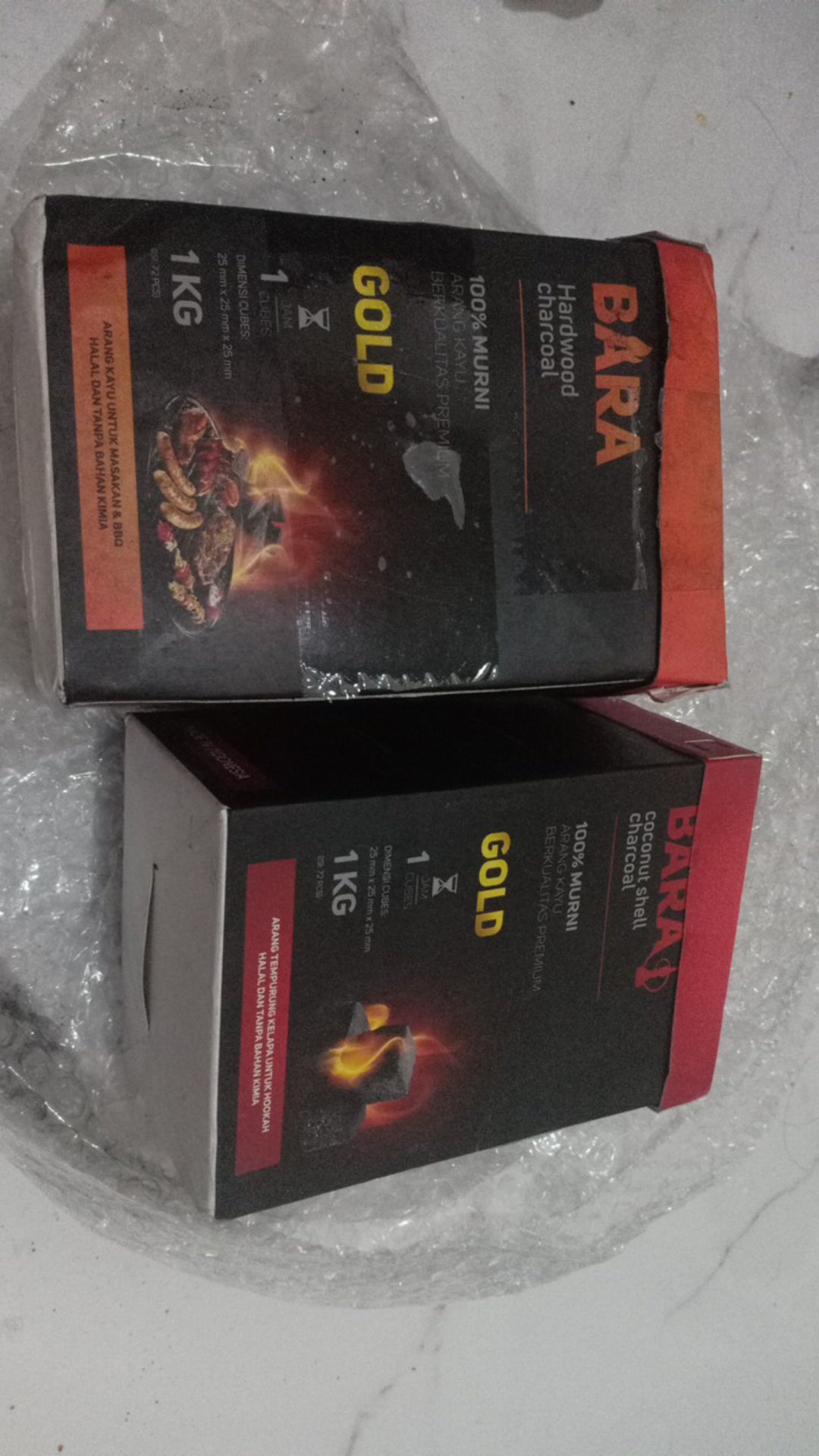 Arang Briket Bbq (bara) Barbekyu Kotak Cube