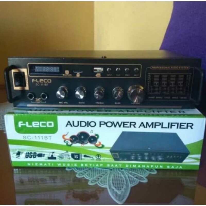 cod Amplifier Fleco F-111BT/Power Amplie Bluetooth FM Strieo/Amplie Radio