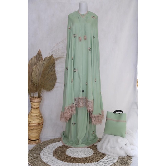 MUKENA DEWASA SONGKET BORDIR / MUKENAH/ MUKENA MURAH/ MUKENA JUMBO/ MUKENA PRADA MELATI/ MUKENA BORD