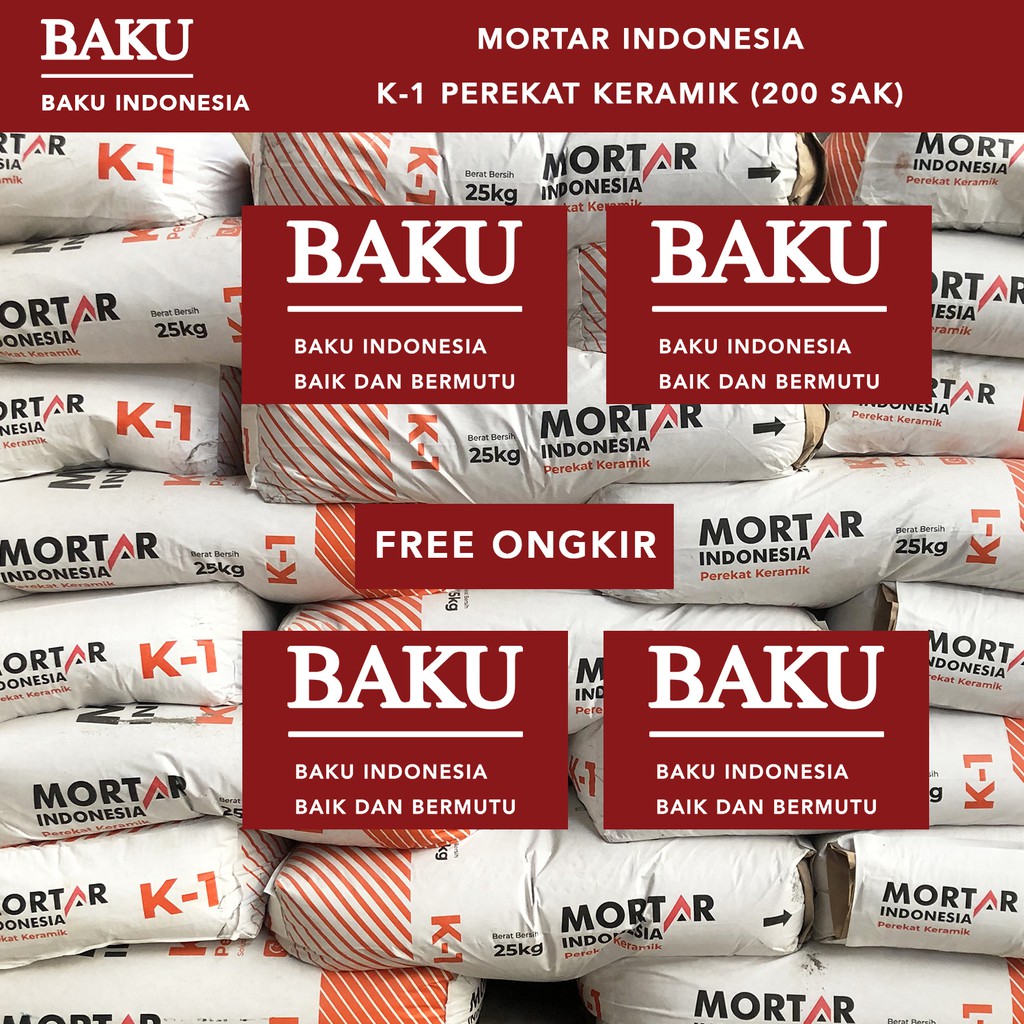 Mortar Indonesia Perekat Keramik K-1 (1 sak)