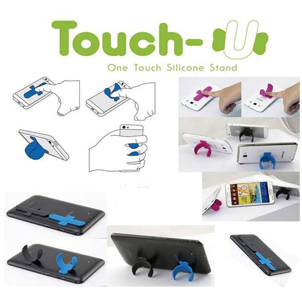 Touch U Silikon Stand Hp / Standing HP / Pocket Ring / Ring HP / Standing Handphone - RANDOM COLOR