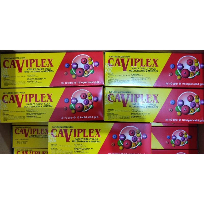 Caviplex Multivitamin / Caviplek CDEZ Isi 100 Kaplet / Zinc / Vitamin A / B Komplek / C / D3 / E