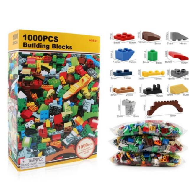 1000pcs bricks set