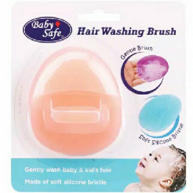 Baby Safe SC012 Gentle Hair Washing Brush Sikat Keramas Silikon