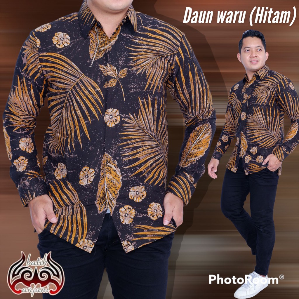 DAUN WARU HITAM ANJANI KEMEJA BATIK PRIA SOLO LENGAN PENDEK LAPIS FURING ATASAN BATIK PREMIUM MODERN PREMIUM SETYO PRABU NAGA SOGAN KEMBANG BIRU SEJAGAD PARANG CENDONO SOGAN HANUNG ARIESWARA PUSPO GAGAH BANYU BIRU JAYANEGARA ASTAGUNA PUSPO GAGAH KEMBANG