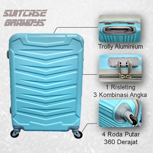 KOPER TAS WANITA MURAH RODA 4/ KOPER 20/ KOPER HARDCASE/ KOPER KABIN/ KOPER FIBER/ KOPER/ KOPER ABS