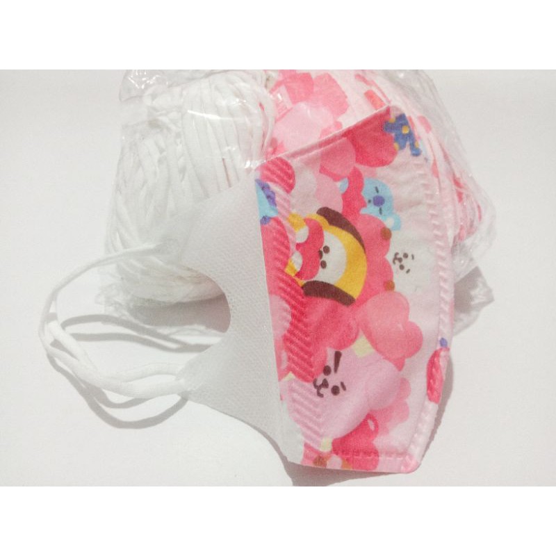 MASKER DUCKBILL ANAK 3PLY MOTIF BT21 / BTS