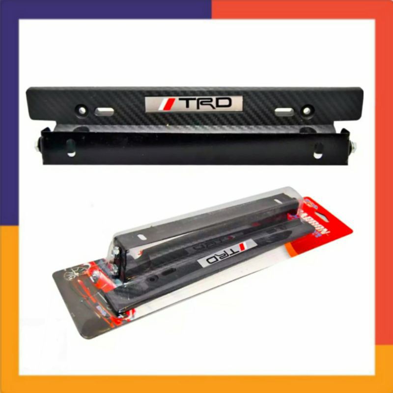 Aksesoris Mobil Bracket Plat Nomor Mobil Premium TRD