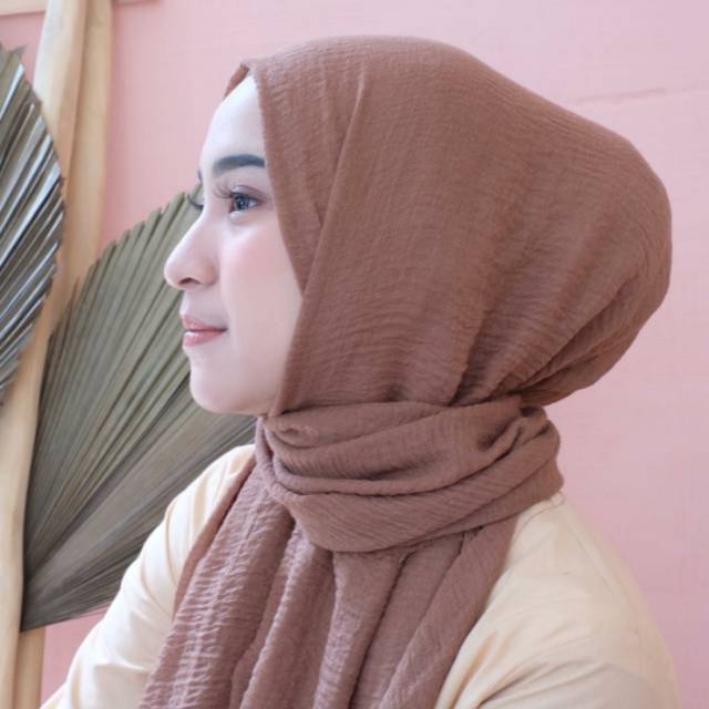 Crinkle Shawl Premium Colour