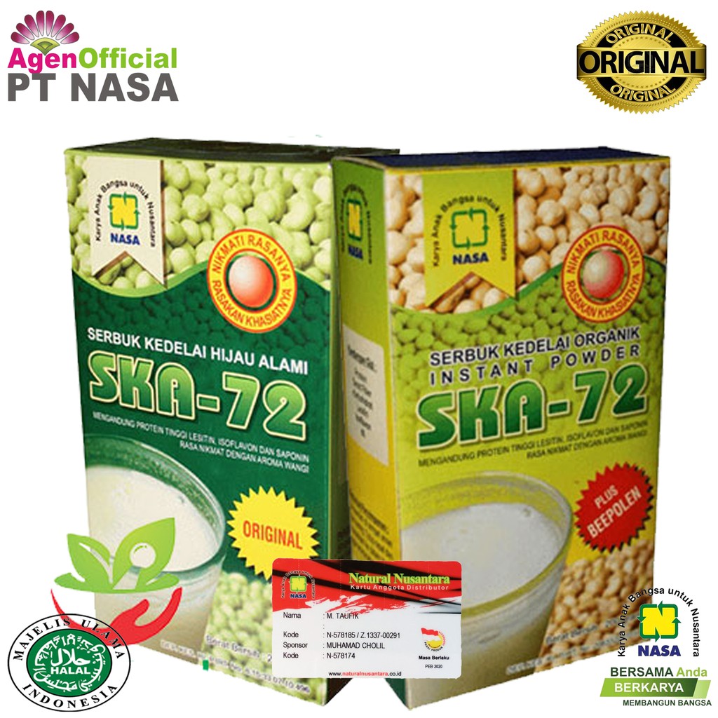 

Serbuk Kedelai Alami SKA-72 Penambah Berat Badan /Agen Official PT Nasa