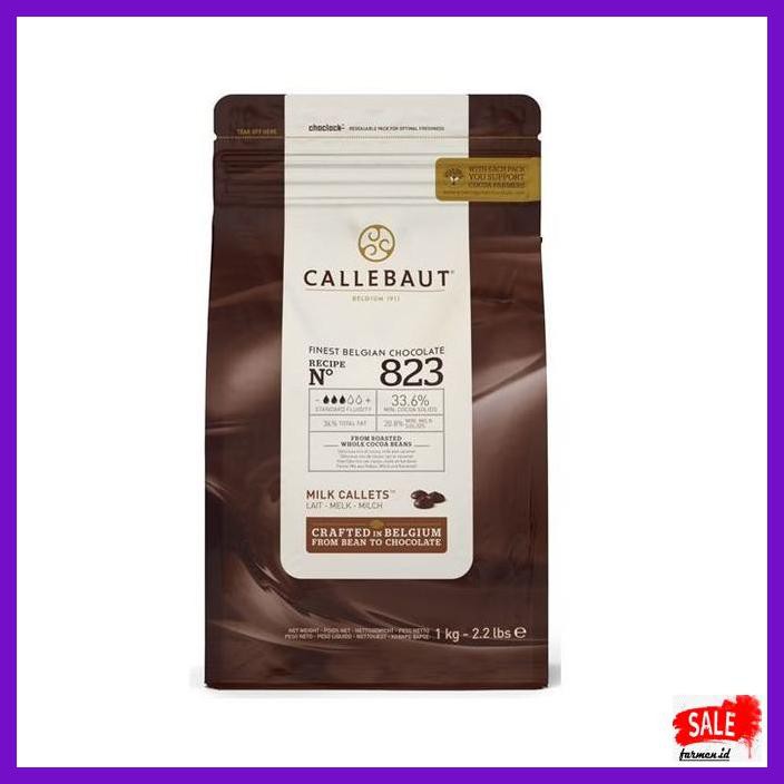 

SAKMACOKLAT- CALLEBAUT 823NV MILK CHOCOLATE COUVERTURE 33,6% 1KG -MAKANAN-MINUMAN.