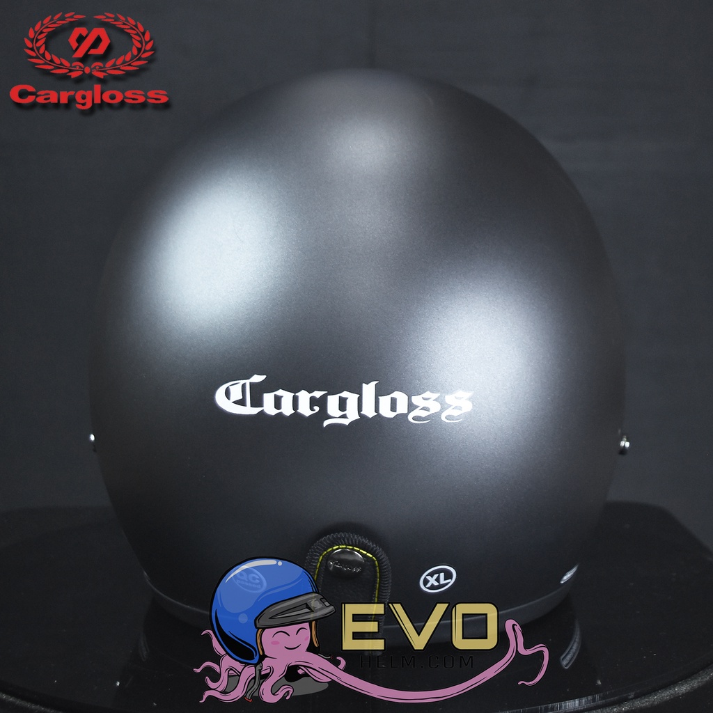 HELM CARGLOSS CFM RETRO PAKET KACA DATAR ORIGINAL, HELM HALF FACE RETRO, CARGLOSS HELMET OFFICIAL