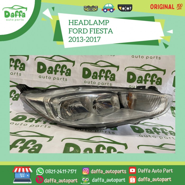 Bekas} headlamp headlight lampu ford fiesta 2013 2014 2015 2016 2017 original Diskon