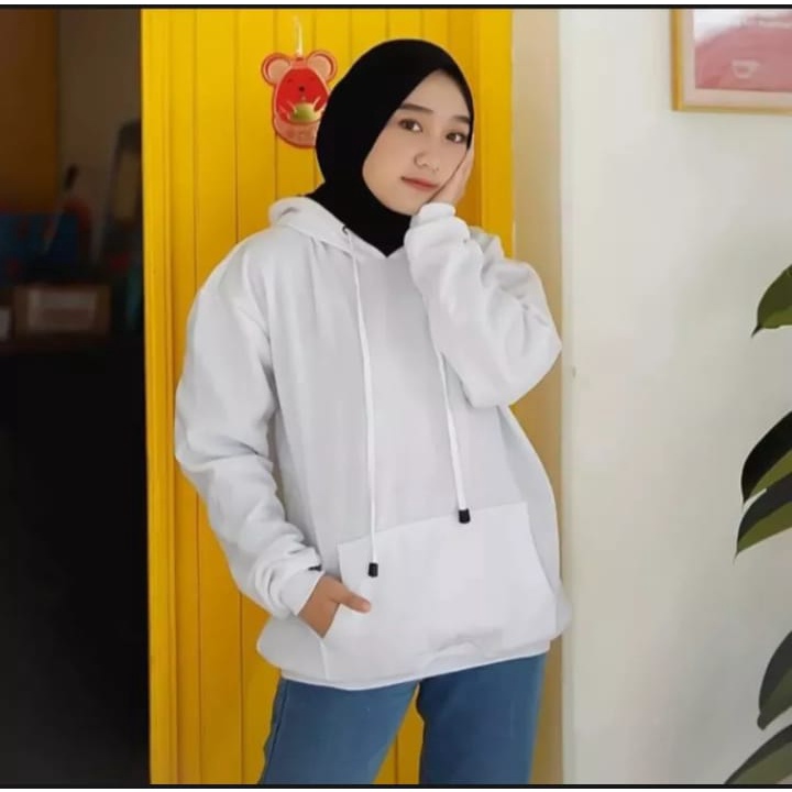 Sweater Hoodie Polos remaja cewek cowok keren trendi gaya anak muda remaja dewasa Unisex Original Premium Bahan Cotton Flecce