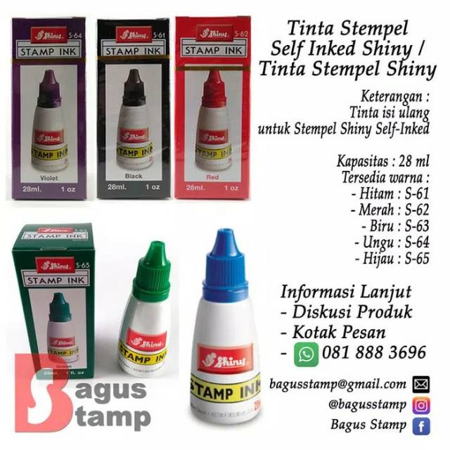 

Adn Tinta Stempel Self Ink / Otomatis Shiny