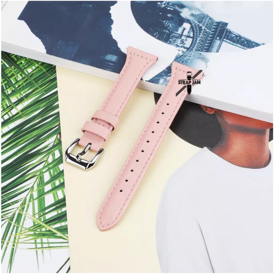 SLW Tali Jam Tangan Amazfit GTS 4 Mini - Strap 20mm Kulit Leather Wanita