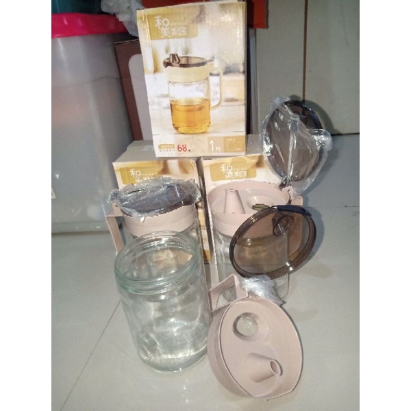 tempat minyak goreng gelas saos botol