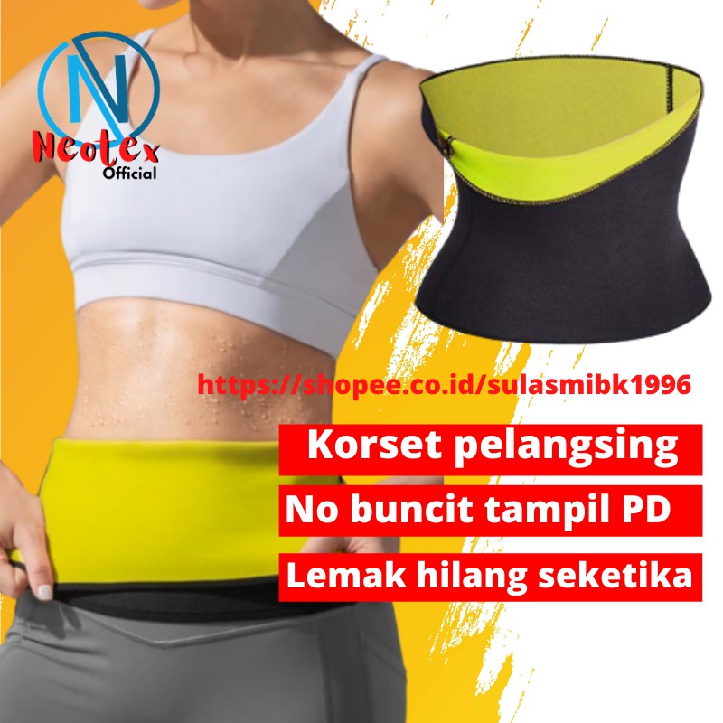 Korset Neotex Korslet Pembakar Lemak Wanita Corset Perut Buncit Alat Pembakar Lemak