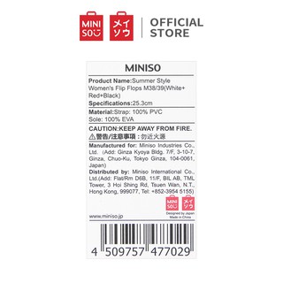  MINISO  Sandal  Jepit  Wanita  Gaya Musim Panas Shopee Indonesia