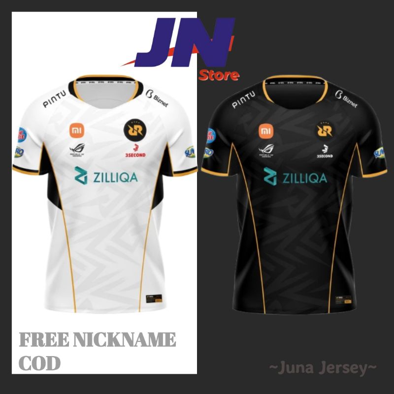 BAJU KAOS JERSEY RRQ HOSHI MPL S10 TERBARU 2022 FREE NICKNAME