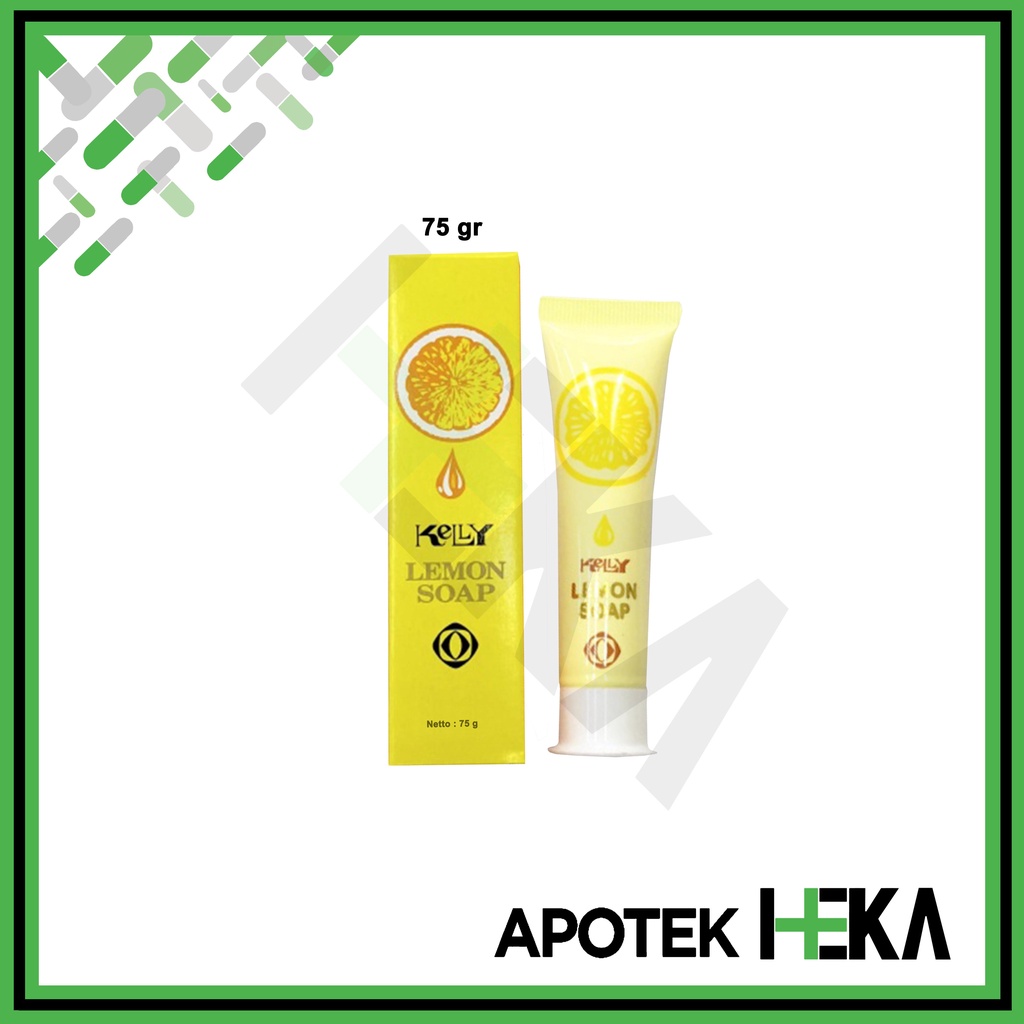 Kelly Lemon Soap 25 gr 75 gr Krim Sabun Muka Facial Wash Clean Nourish (SEMARANG)