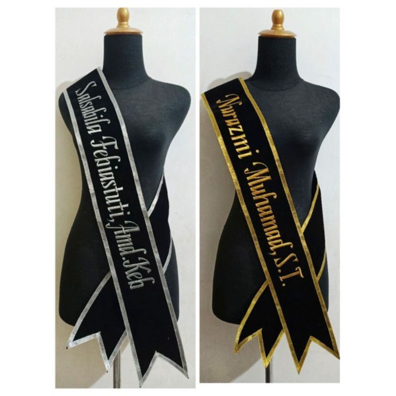 selempang wisuda Bludru