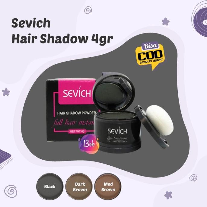 Sevich Hair Shadow Powder Penutup Uban Pewarna Rambut Putih