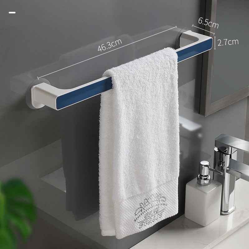 ★46.3cm★Gantungan Panjang Rak Gantungan Handuk Kamar Mandi Tempel Dinding Towel Bar