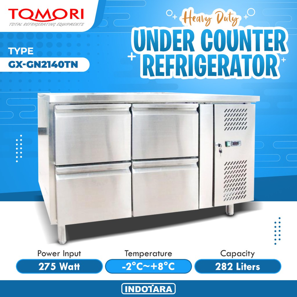 Kulkas Meja / TOMORI UNDER COUNTER GX-GN2140TN