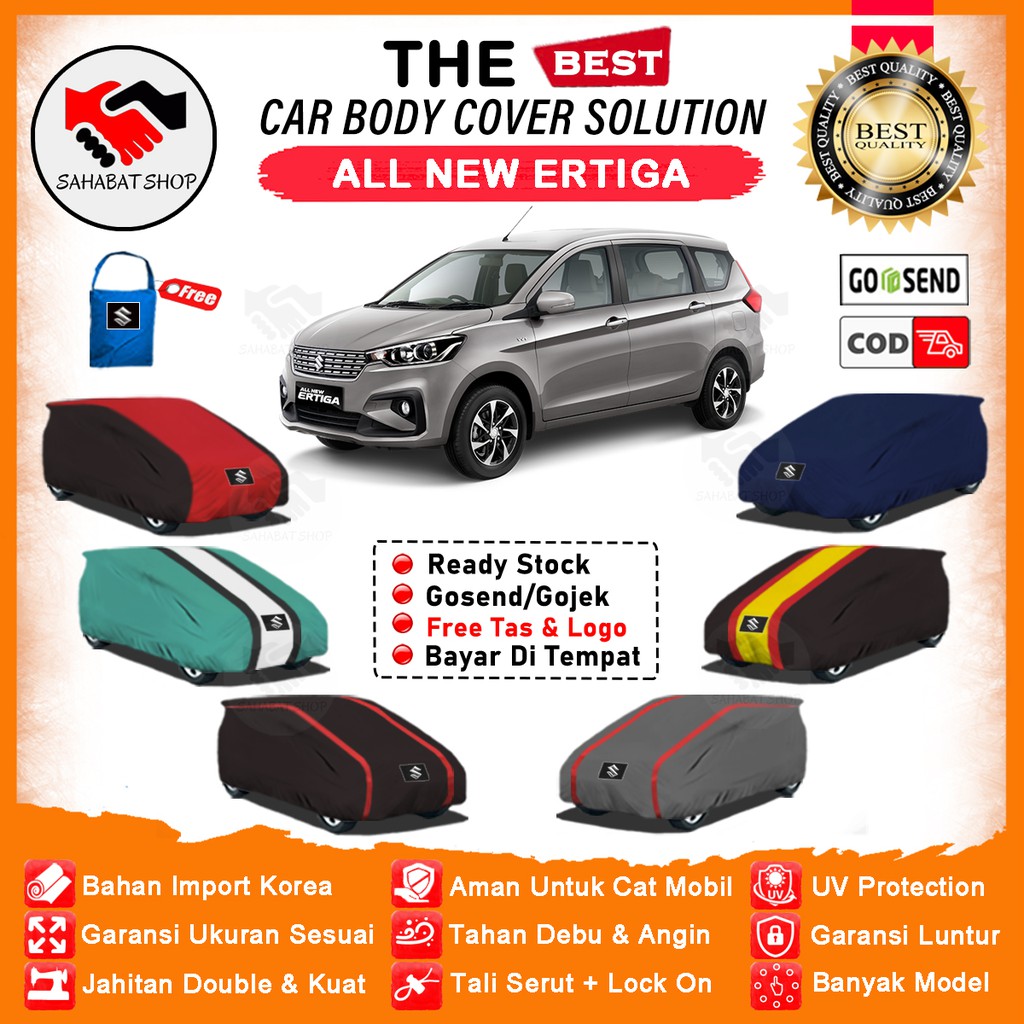 Sahabat Cover Mobil Ertiga / Sarung Mobil Ertiga / Selimut Penutup All New Ertiga Sport GX GL Dreza Outdoor Pelindung Kerodong Kelambu Terpal Bungkus Pembungkus Jas Mantol Kerudung Mantel Tutup Suzuki Ertiga Waterproof