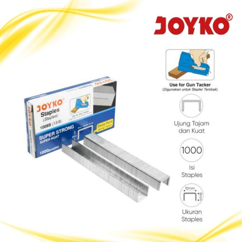 

Staples Isi Stapler Gun Tacker Refill Joyko 1008S (13/8)