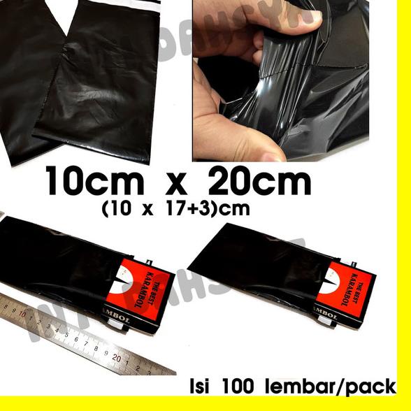

✻ POLYMAILER HITAM 10x20 Isi +/-100lembar Plastik Online Shop GLOSSY ✹