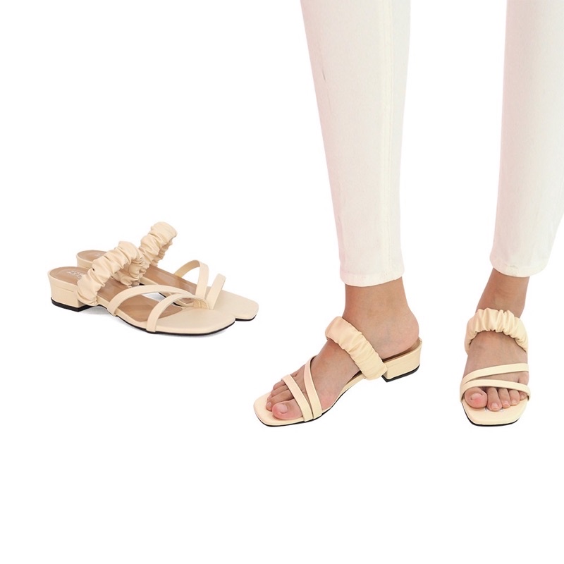 Polla Polly - Ixora Beige - Sandal Heels Wanita