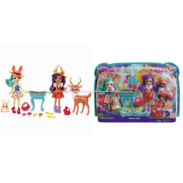 Enchantimals Garden Magic Doll Play Set Mainan Boneka Bertema Berkebun