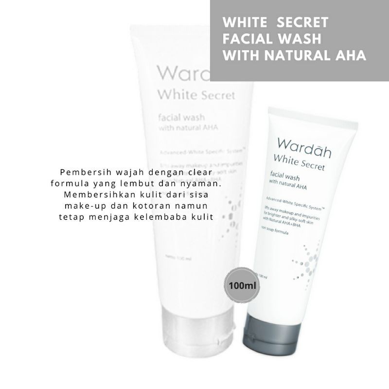 Face wash Wardah White secret 100 ml