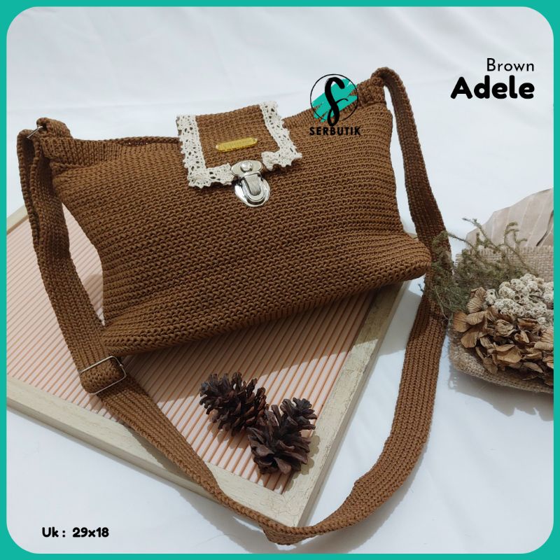 Tas Rajut/ Tas VINTAGE / Tas Rajut Vintage / Tas Homemade/ Adele Bag By Serbutik Official