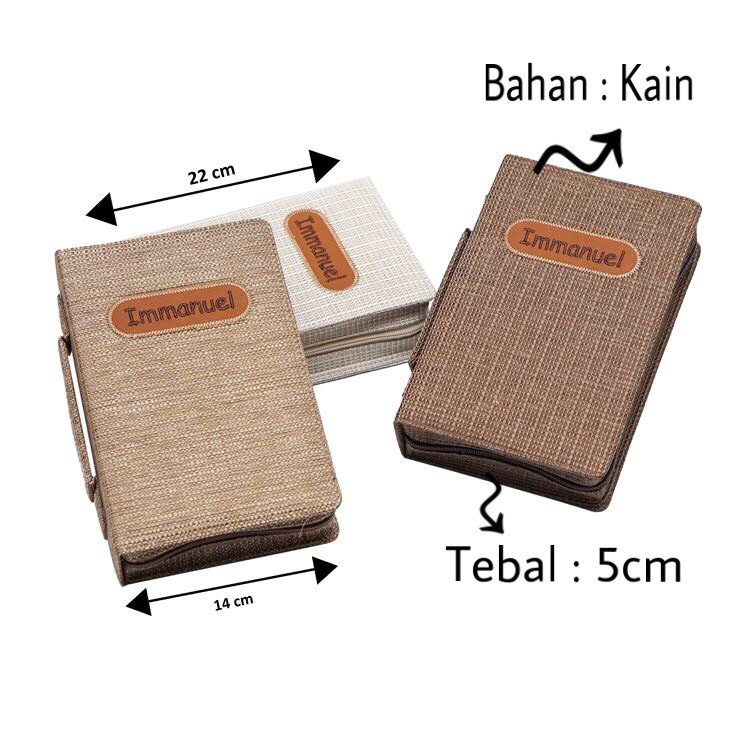 

Sampul Alkitab + Sampul Kidung Jemaat Sedang Tas Cover Buku Rohani - Immanuel