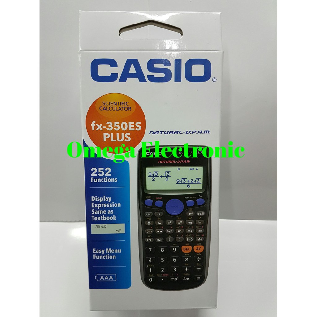 

Casio FX 350 ES PLUS Calculator Scientific Kuliah edisi grosir