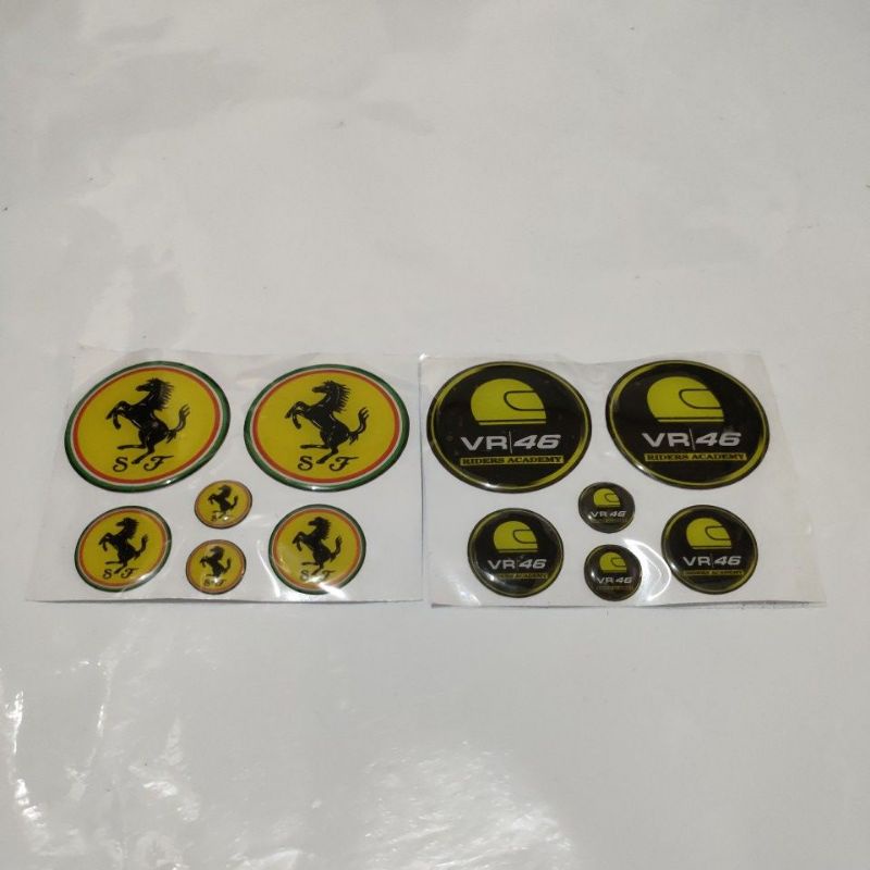 Stiker timbul Satu set N max / AEROX variasi Ferari & VR46