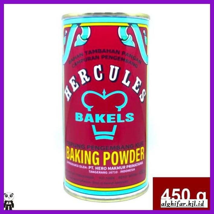 

Redwop-Gnikab- Hercules Baking Powder Double Acting Pengembang Kue 450Gr -Hallall.