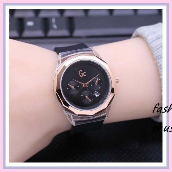 Jam Tangan Wanita Fashion Gcc Kotak Full Berlian Plus 1 Jam Sprot Gcc Random Strap Rubber Tanggal On
