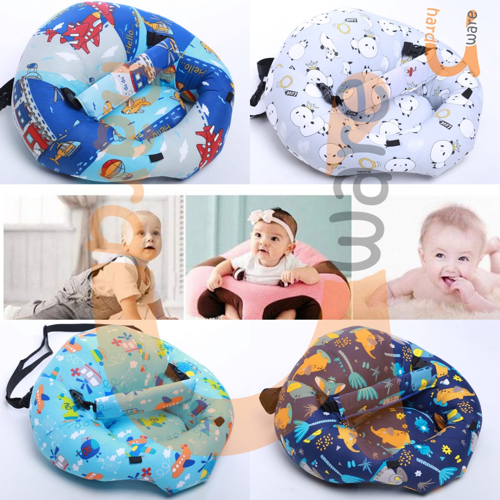 2in1 SOFA BAYI SOFA CAR SEAT DI MOBIL UNTUK TRAVELLING DAN SOFA SANTAI / KURSI BAYI MERAH BIRU