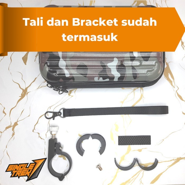 Tas Koper Sepeda Anti Pecah Mini Handlebar atau Bawah Sadel Silver