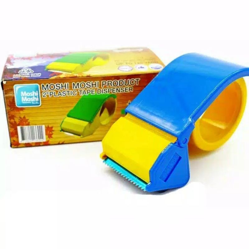 

MOSHI MOSHI PLASTIK TAPE DISPENSER PEMOTONG LAKBAN 2 inch