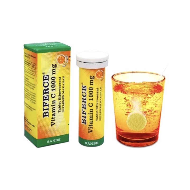 Biferce effervescent tube 10 tablet ( vitamin C 1000 daya tahan tubuh )